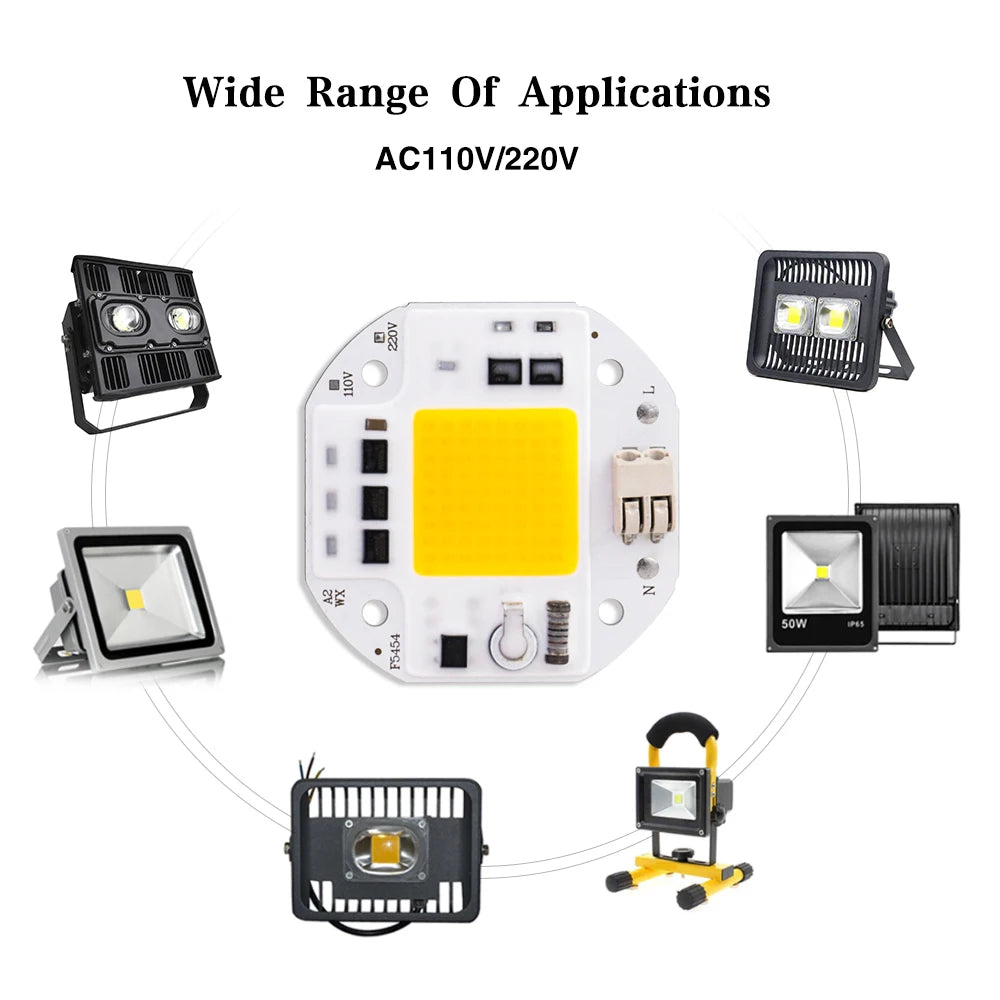 COB LED Chip High Power 50W 70W 100W