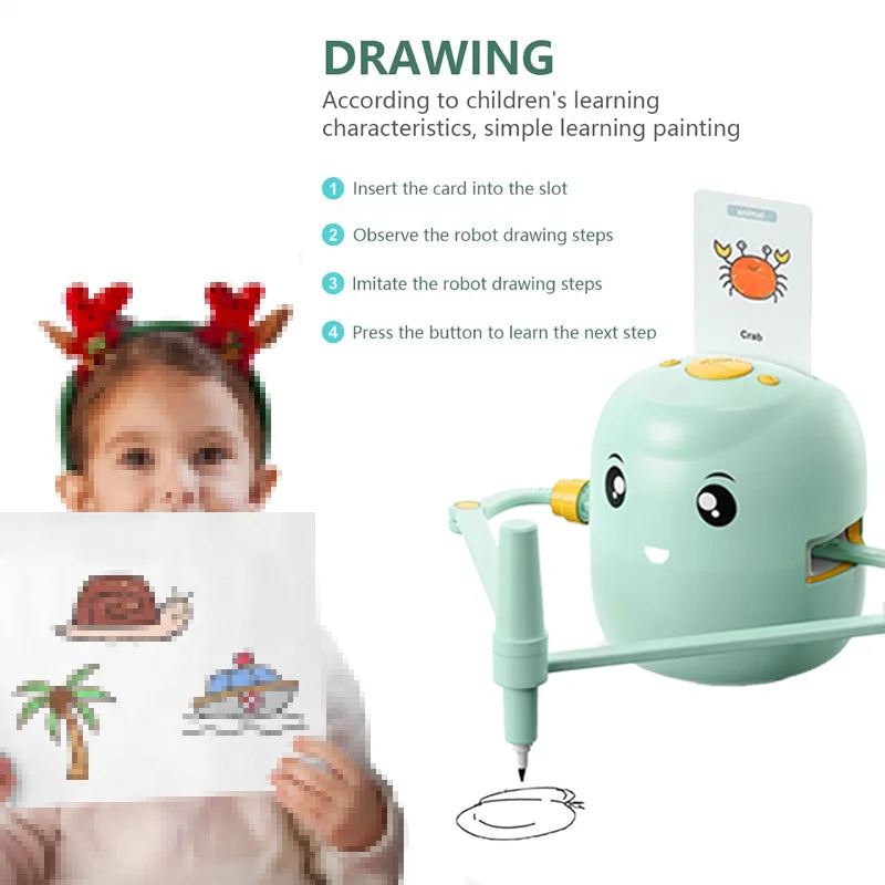 Drawing Robot Early Educational Toys Interactive Talking