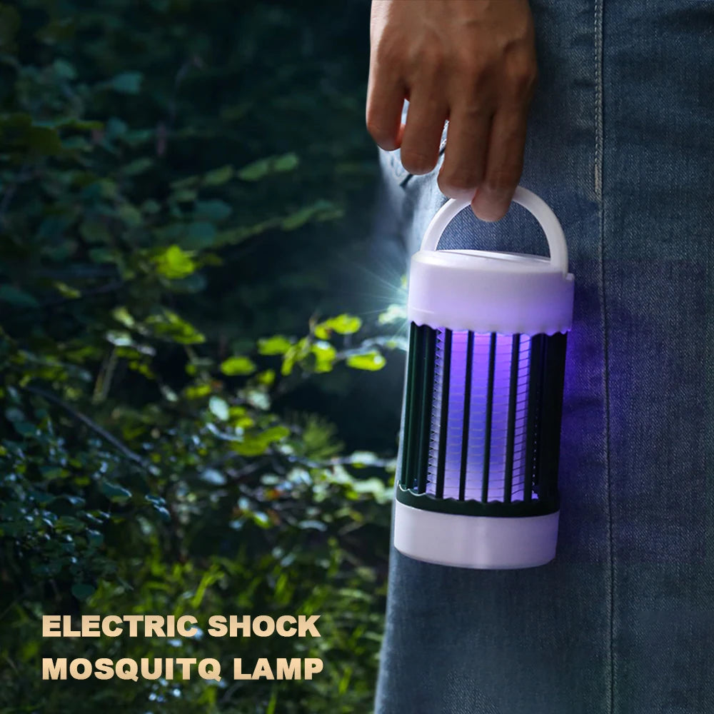 USB Recharge Electric Shock Mosquito Killer Lamp UV Light