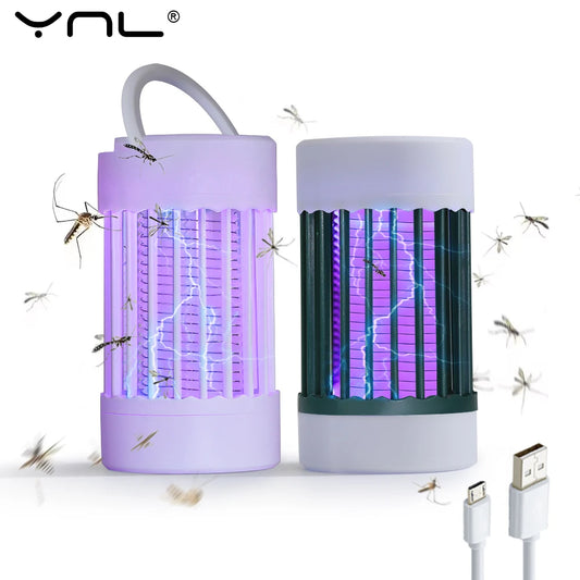 USB Recharge Electric Shock Mosquito Killer Lamp UV Light