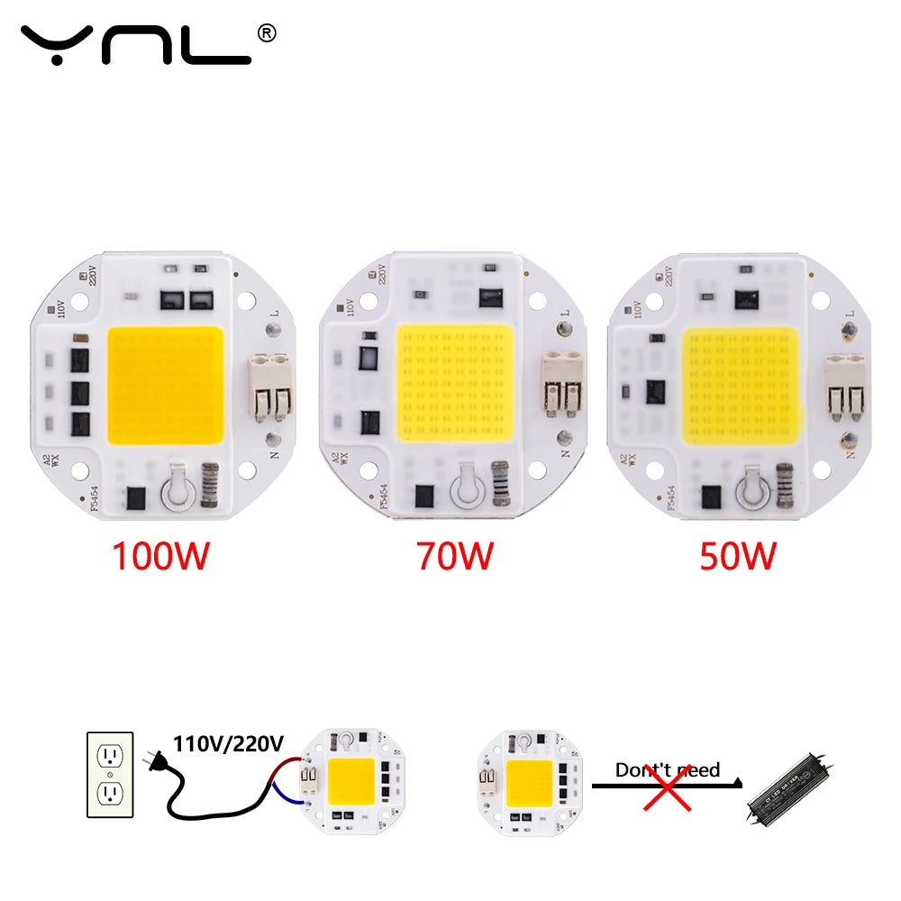 COB LED Chip High Power 50W 70W 100W