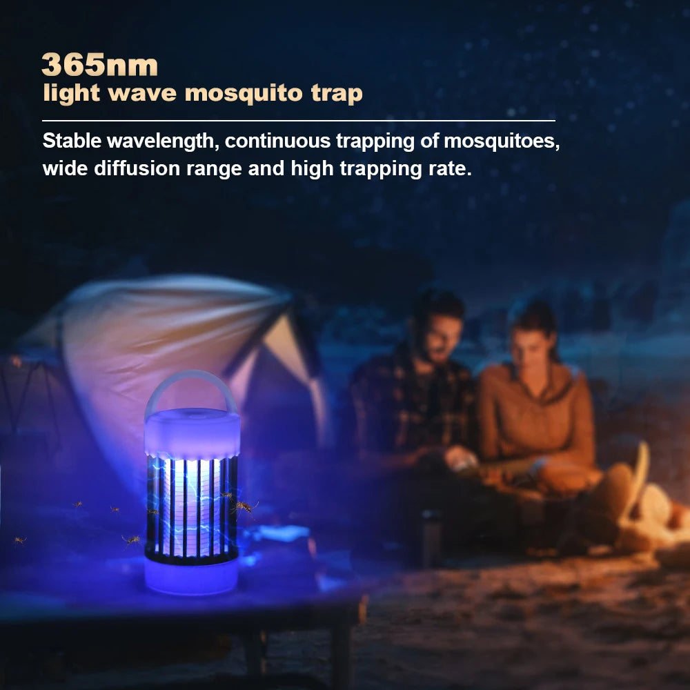 USB Recharge Electric Shock Mosquito Killer Lamp UV Light